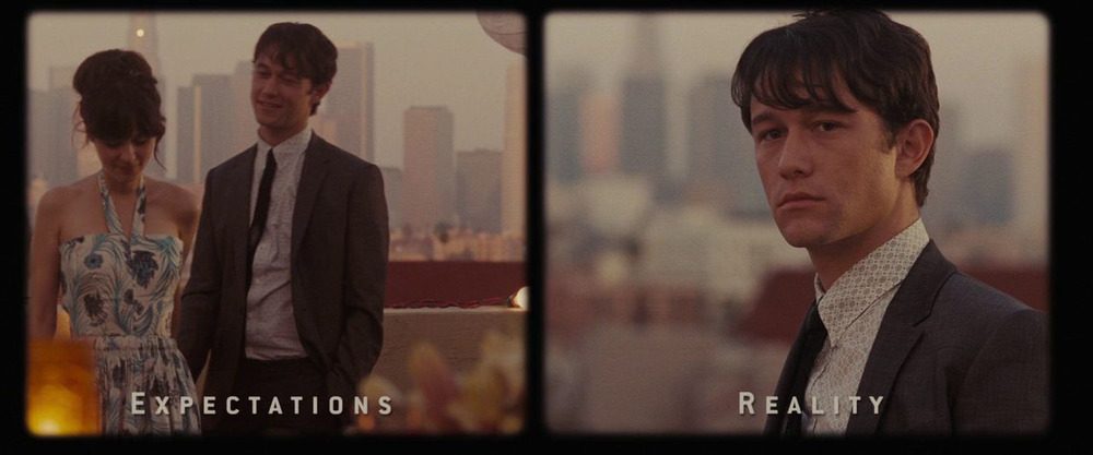500 days of summer expectations vs reality scence